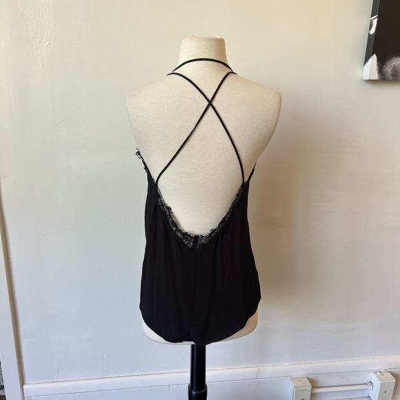 Urban Outfitters Backless Black Slip Blouse - Picture 5 of 8